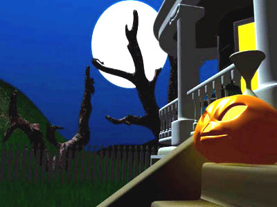 Click to view Dark Halloween Night 3D Screensaver 1.0 screenshot